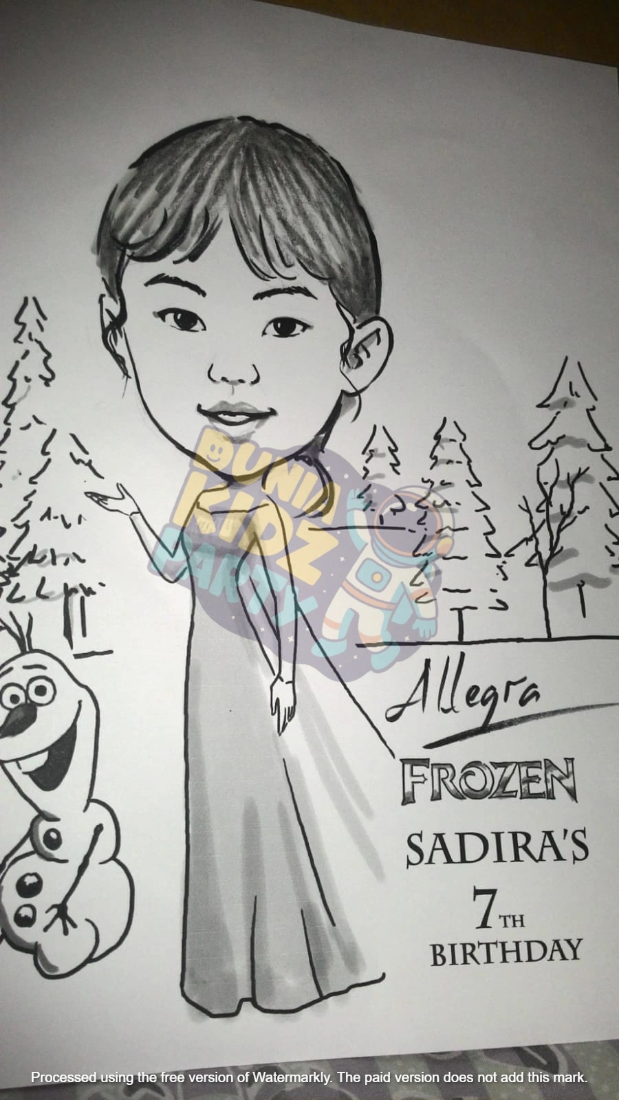 Galeri Sketsa Wajah pesta ulang tahun anak — Dunia Kidz Party